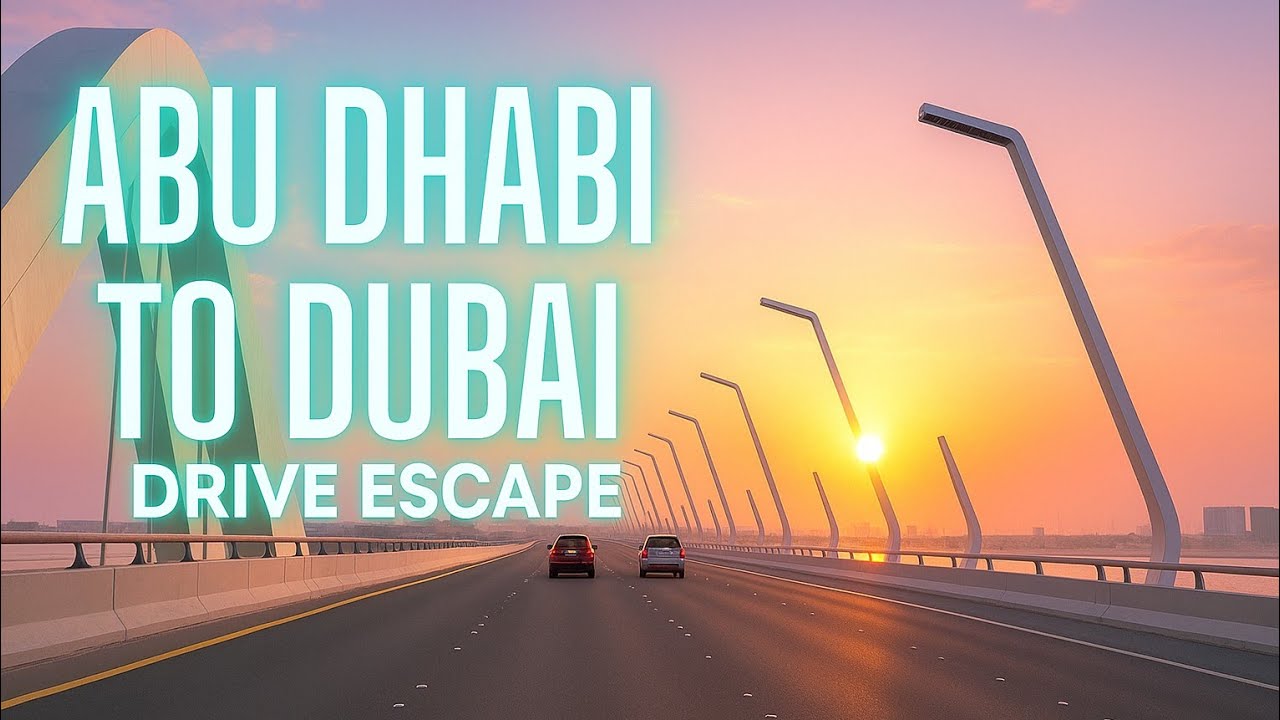 Epic 4K UAE Road Trip: Abu Dhabi to Dubai Highway Adventure! 🚗🇦🇪
