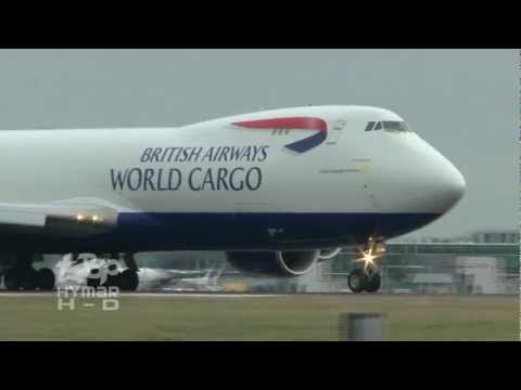 New Boeing 747-8 British Airways World Cargo 7478F G-GSSF First revenue Departure London Stansted