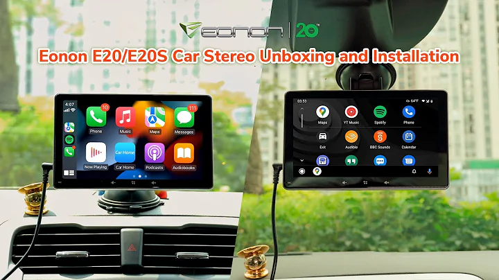Eonon E20/E20S Portable Car Stereo Unboxing and Installation | Wireless Apple CarPlay & Android Auto