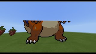 Pixel Art: How To Build Charizard In Minecraft Part 1