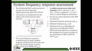Frequency Support of Fast Multi Energy Storage Systems in Low Rotational Inertia Scenarios
