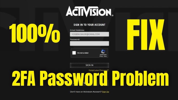 Using Two-Factor Authentication with an Activision Account