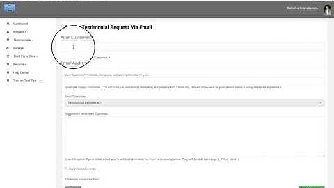Send A Testimonial Request Via Email
