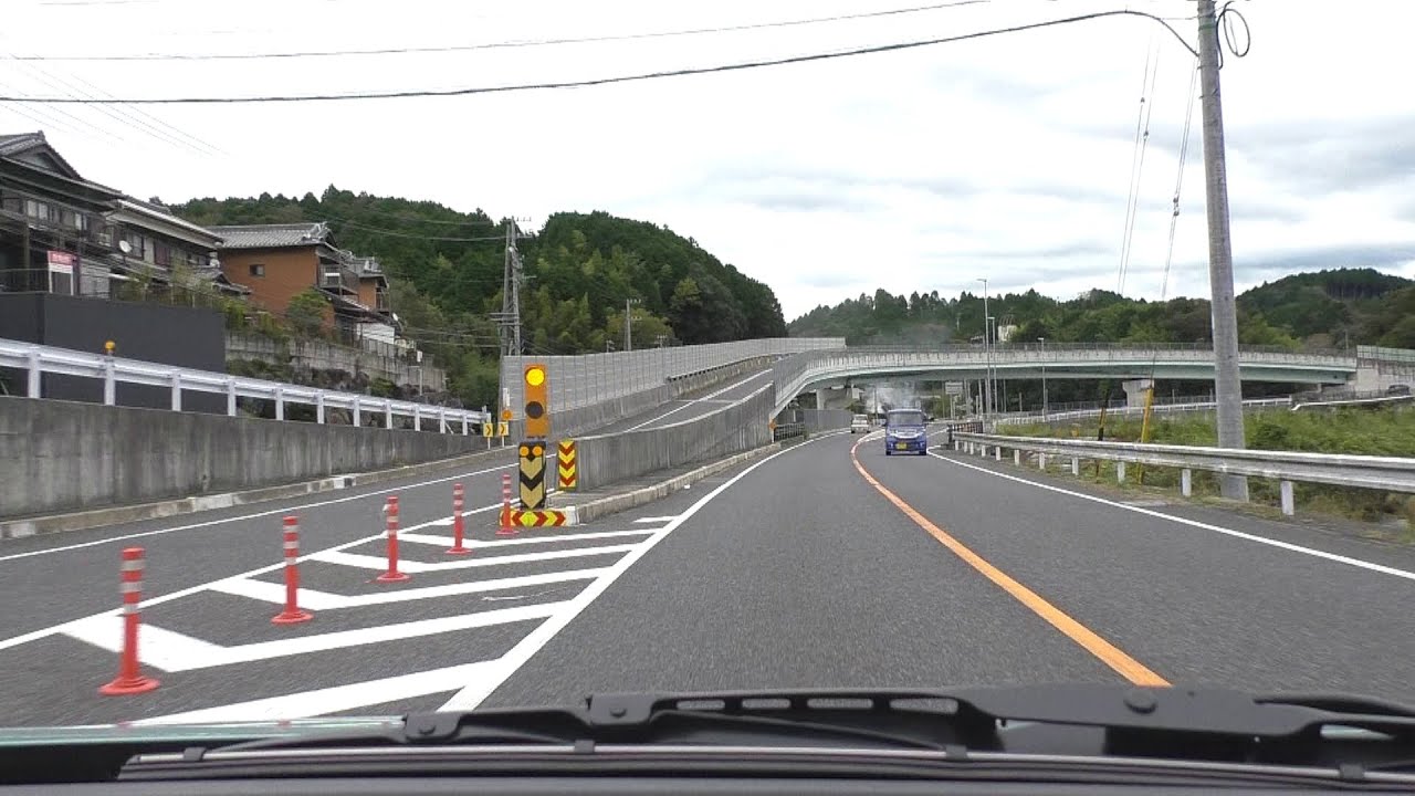 国道301号 東行き 豊田市九久平町→豊田市黒坂町 4倍速 YouTube