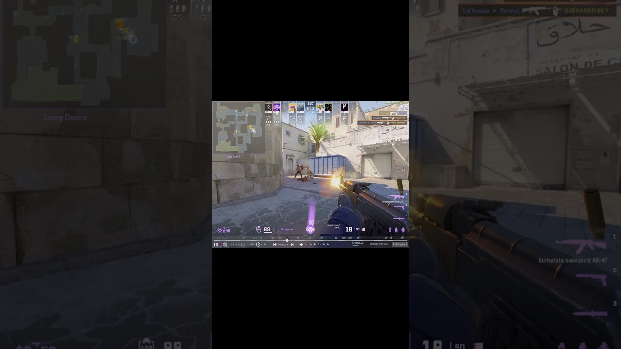 PERFECT AK-47 SPRAY! 😱 4 Kills in Seconds | CS:GO Dust2 