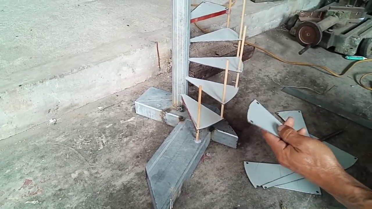 Hướng dẫn chi tiết làm cầu thang xoắn ốc.(P1) - youtube
