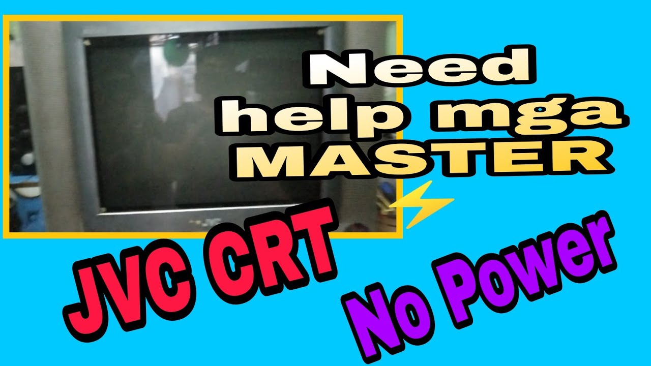 21inches JVC CRT TVNO POWER Ej TECH Tutorial YouTube