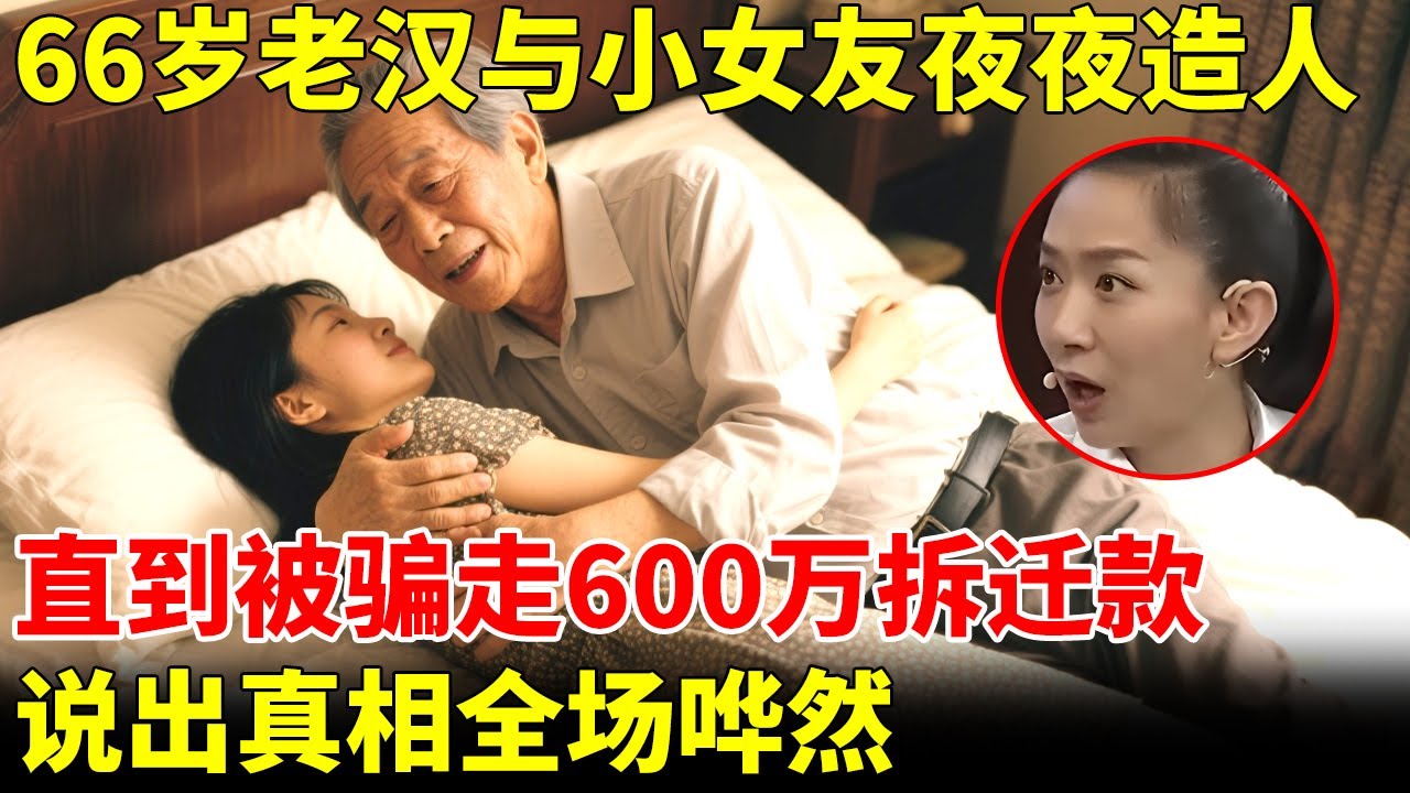 66岁老汉，竟与小7岁女友夜夜造人，直到被骗走600万拆迁款，说出真相全场哗然【王芳王为念访谈】