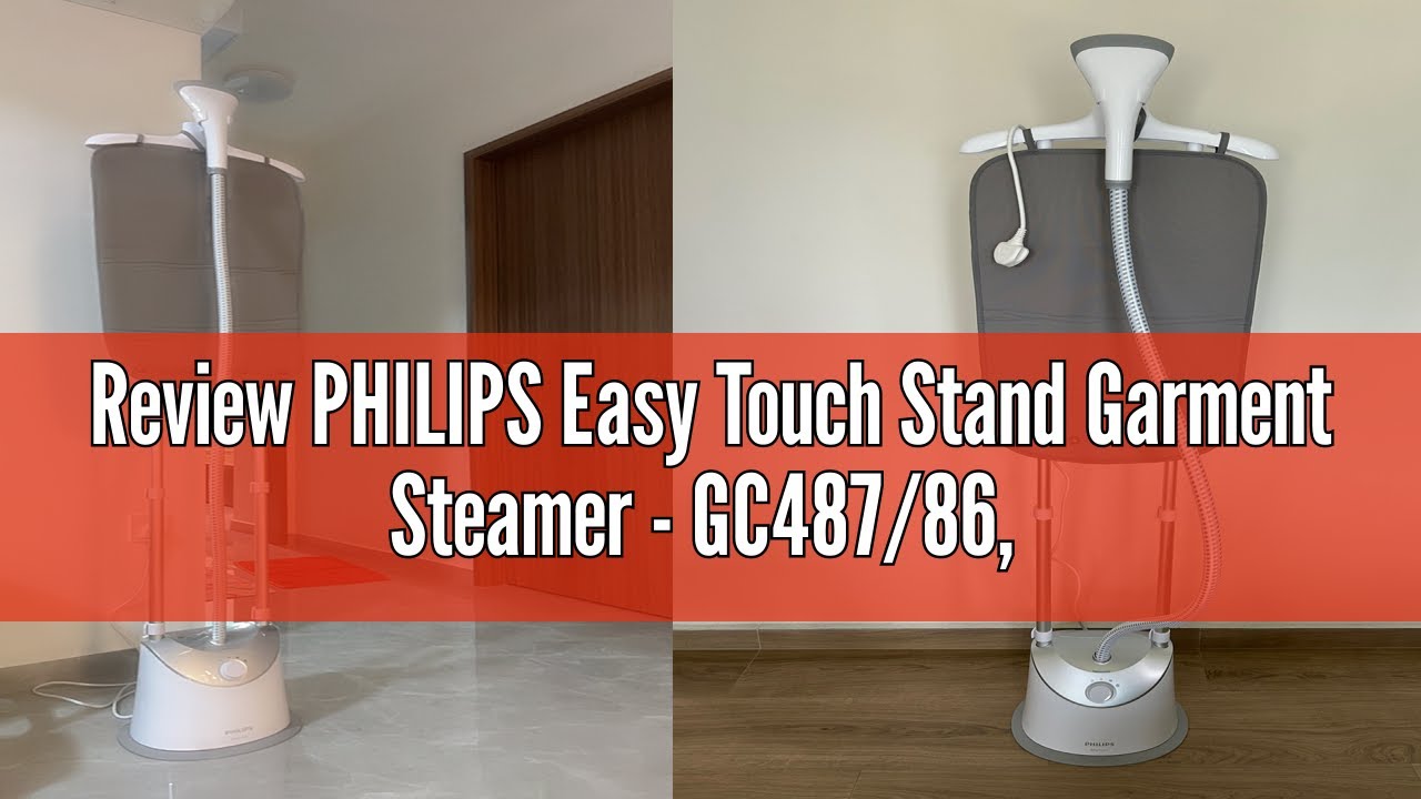 Review PHILIPS Easy Touch Stand Garment Steamer GC487/86, 1800W