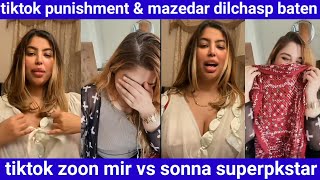 tiktok punishment & mazedar dilchasp baten | zoon mir vs sonna superpkstar
