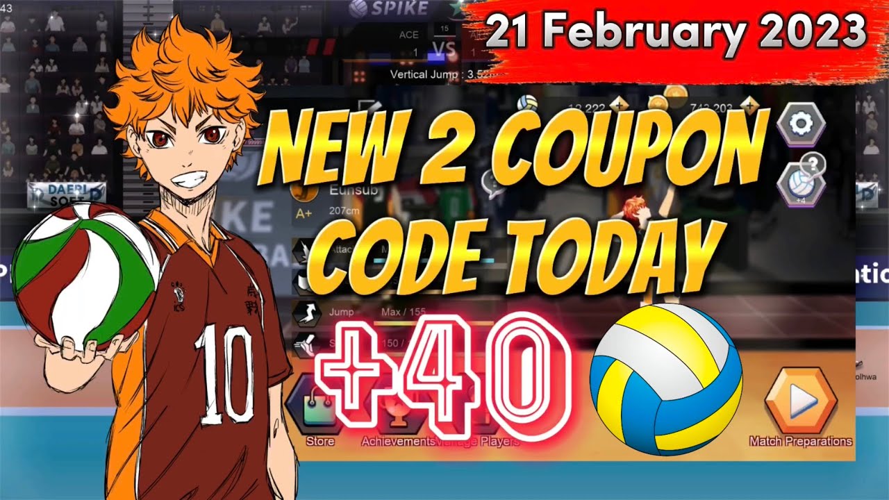 New 2 Coupon Code Today 21 February 2023 The Spike Volleyball Story