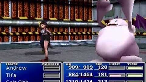 Final Fantasy VII Speedrun 75th Segment - 7:41 By Andrew 