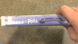 Winnie The Pooh Seasons Of Giving 1999 VHS