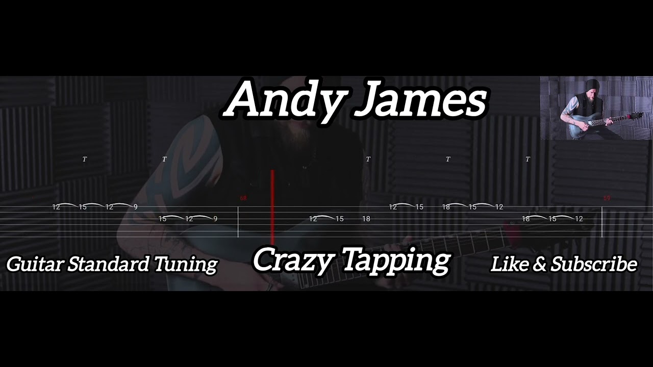 Andy James - Crazy Tapping ( Tab Guitar )