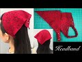 Wide Headband ✅✅ How to make Headband sewing tutorial.