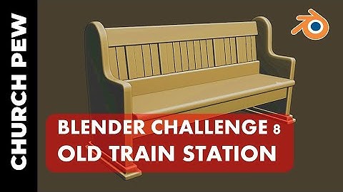 BLENDER CHALLENGE 8: Old Train Station (Part 4)