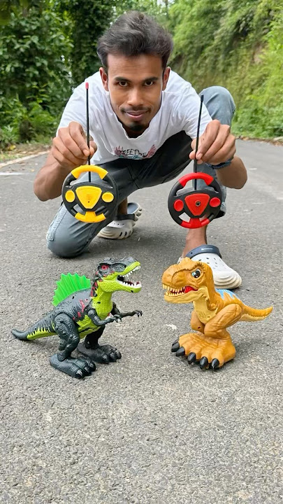 Big 2 ta remote control dinosaur 🦕 yellow