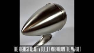 65 - 68 Mustang Bullet Mirror, Brushed Finish 65 - 68 Mustang Bullet Mirror, Brushed Finish