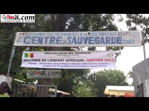 Journée de l'enfant africain au centre de sauvegarde de Thiès