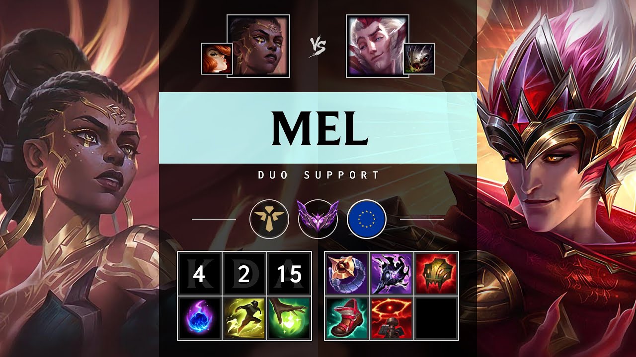 Mel Support vs Rakan - EUW Master Patch 25.12