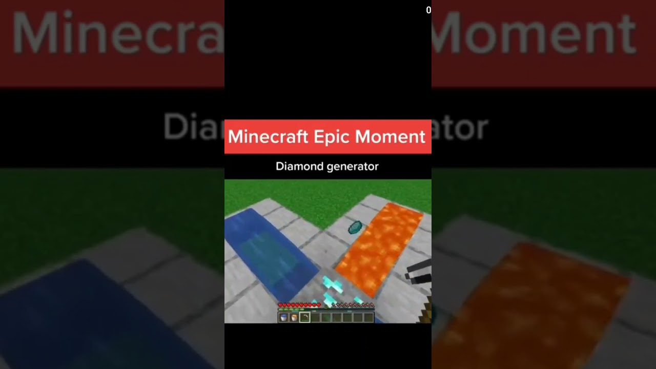 unlimited diamond generator \\ MINECRAFT \\