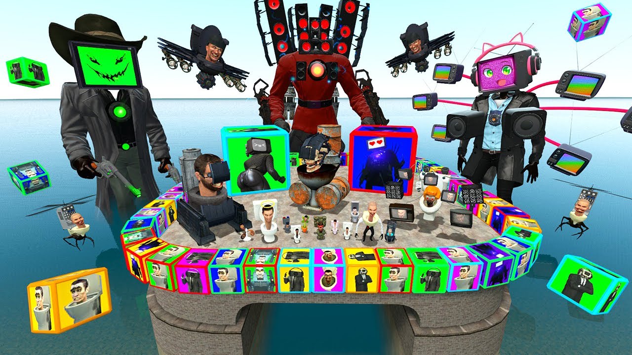 🌊 FLATWATER EVIL TITAN TOXIC SKELETON SKIBIDI TOILET TV WOMAN MAN LUCKY BLOCKS SPARTAN KICKING Gmod