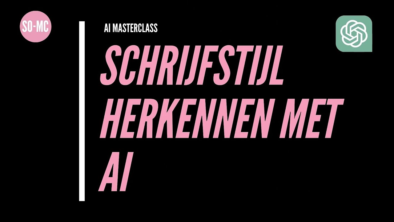 17. Schrijfstijl analyseren met AI | AI Masterclass