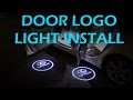 Door Welcome Logo Lights Installation