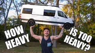 IS OUR VAN CONVERSION ALREADY TOO HEAVY!?