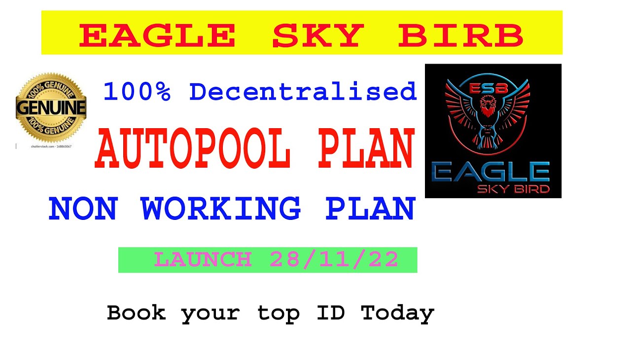 Eagle sky bird | Grow money | New Mlm Plan 2022 | New Autopool Plan| Today launch mlm plan