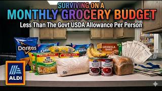 EATING WELL On Less Than The Govt USDA Food Allowance! (ALDI Grocery Haul)