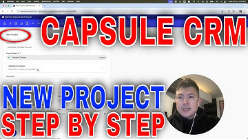 ✅  How To Create New Project In Capsule CRM🔴