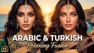 Arabic & Turkish Relaxing Fusion Music 🌅 | Oud & Saz Mediterranean Sunset 4K