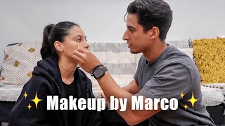 FIANCE DOES MY MAKEUP!!! (SURPRISINGLY GOOD)