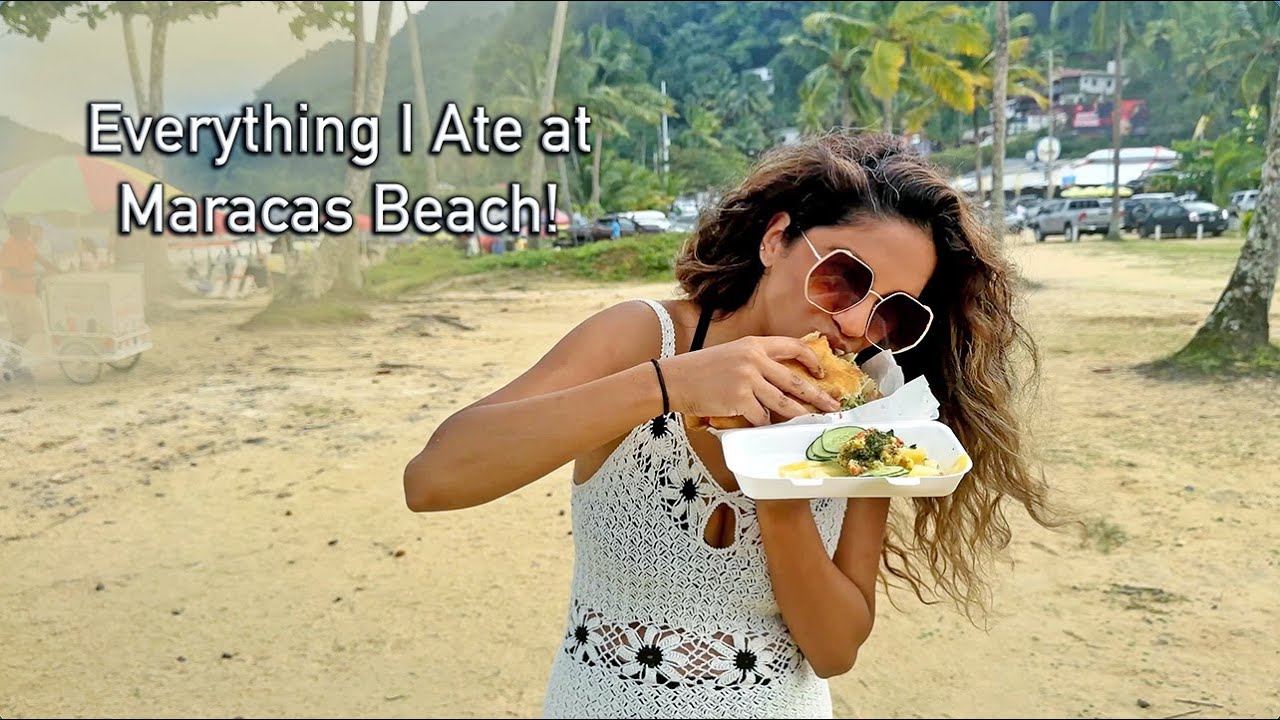 Все, что я ел на пляже Маракас 🌴🍤 | Тринидад Влог