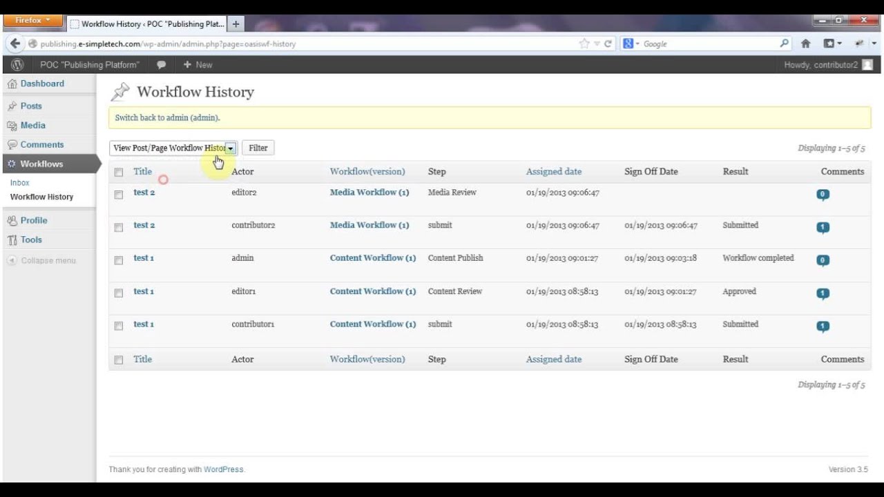 Workflow POC - YouTube