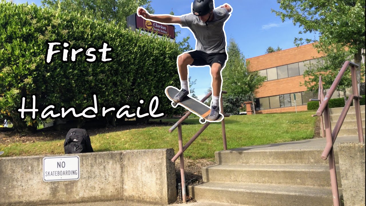 First Handrail Skate Edit YouTube