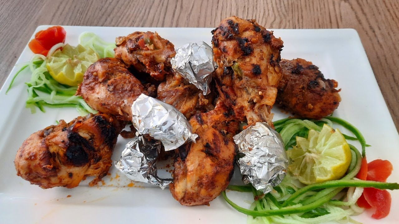 Tandoori Chicken Baked Chicken Seekh Chicken Kebab Microwave
