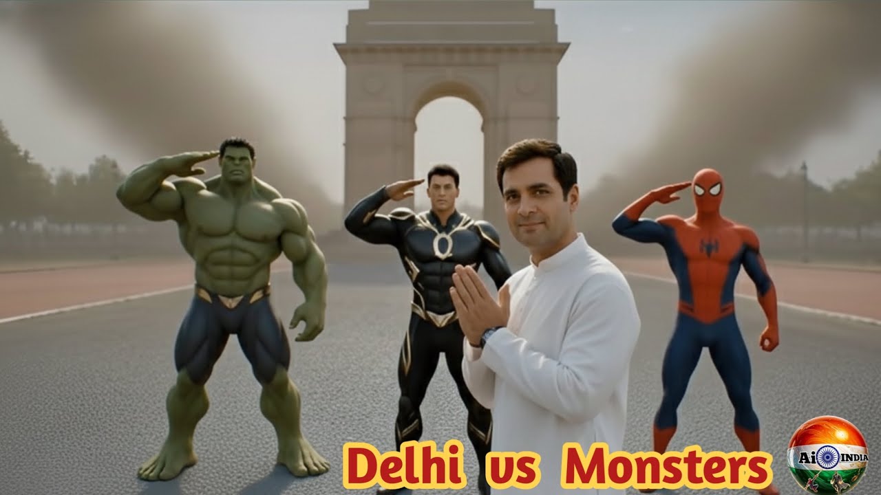 Hulk & Unexpected Tem-Up : Spider-Man & Ghost Rider defend city from Veinbur | Veo 3 AI superhero 