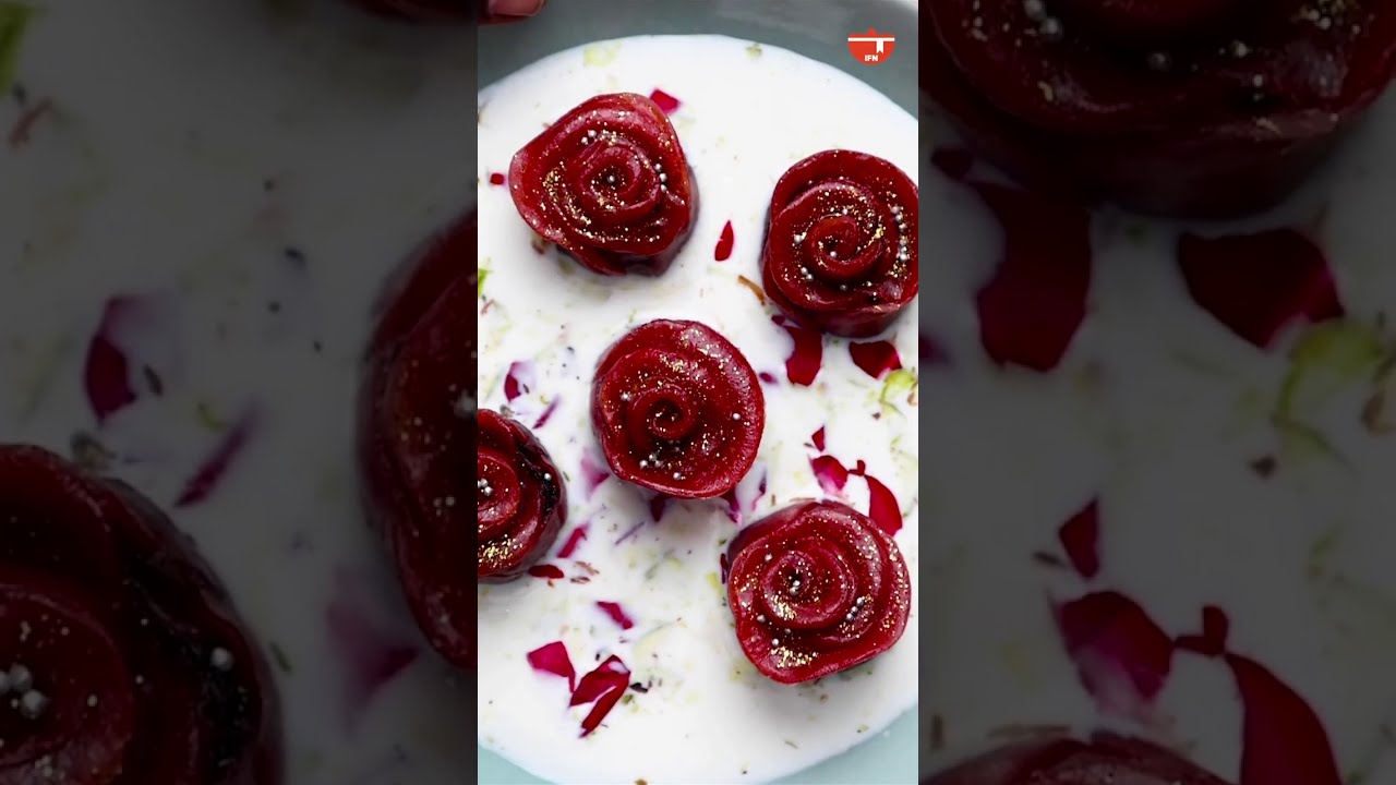 New Recipe: #Shorts - Rose Momos | Rose Day Special | Impress on Date Night | India Food Network