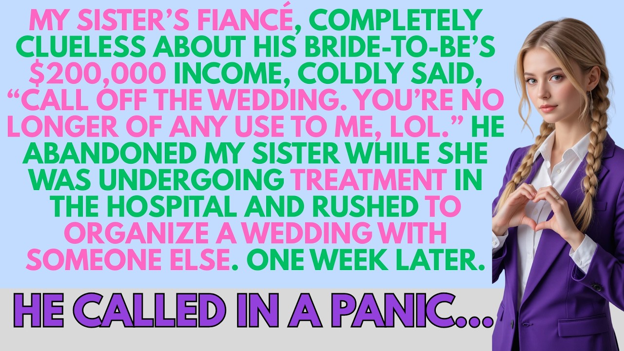 He took everything and left my sister hospitalized. One week later, he call in a panic...