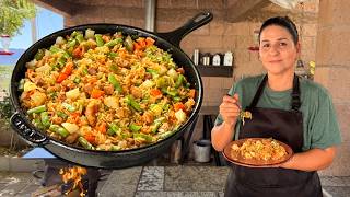 Arroz con Carne de Puerco y Verduras ¡Como lo hacía mi Mamá! | La Herencia de las Viudas