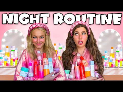 COPYiNG My 12 Year Old SiSTERS NiGHT ROUTiNE!!