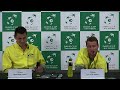 Bernard Tomic & Lleyton Hewitt press conference - Day 1 | Davis Cup 2016
