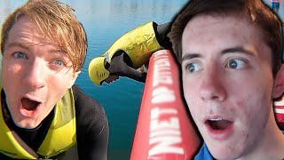 Reacting to Tom Simons Surviving The Total Wipeout Challenge...