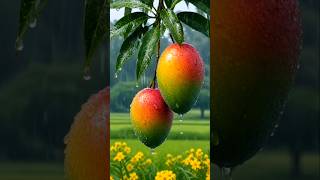 Fresh Mango in Rain 🍋🌧️ Relaxing Nature ASMR 4K