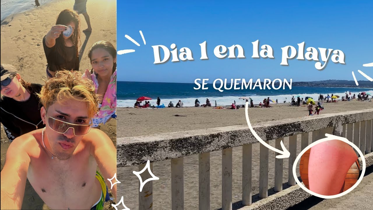 VLOG| viaje a PLAYA con mis AMIG@S- nos quemamos:0 