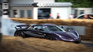 Supercars Go CRAZY!!! - Launches, Burnouts \& Accelerations!!! Goodwood FOS 2019