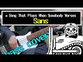 【Undertale 10th Anniversary】Song That Plays When Somebody Verses Sans / bass cover 【TAB】