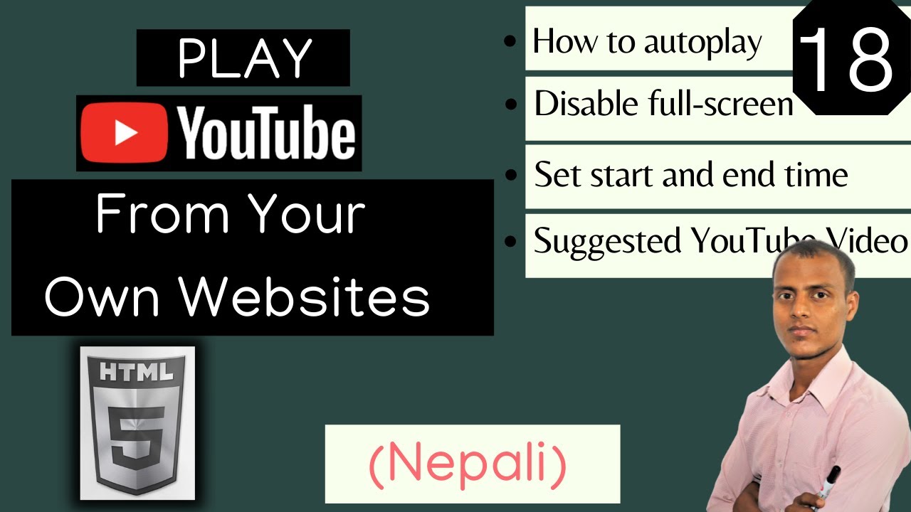 How To Add YouTube Videos On Websites Using HTML In Nepali